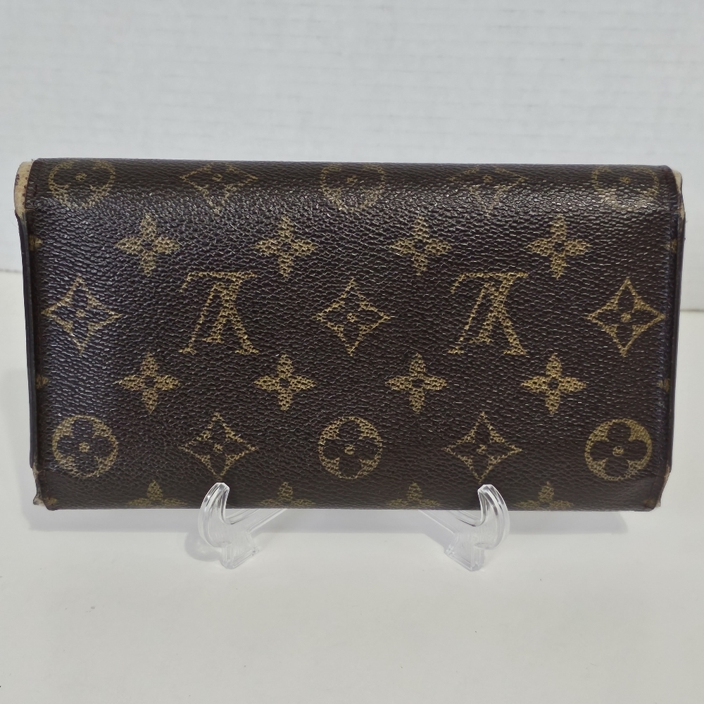Louise Vuitton Vintage 2001 Brown Monogram Canvas Porte Tresor Long Wallet - Picture 2 of 16